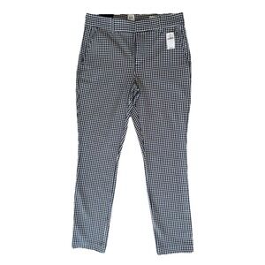 NWT Gap Blue Gingham Stretch Signature Skinny Ankle Trouser Womens Pants Size‎ 6